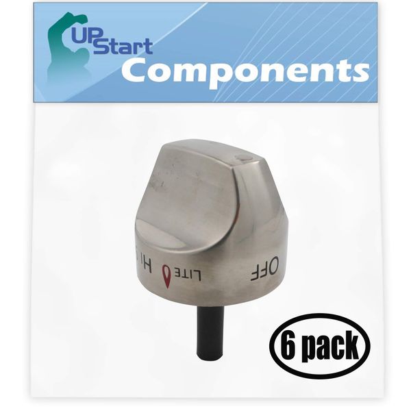 6 Upstart Components Replacement WB03K10265 Control Knob Assembly for General Electric CGS980SEM1SS, CGS990SET4SS Range