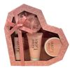 Give Love HEART BATH GIFT White Floral