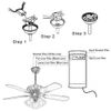 Universal Ceiling Fan Lamp Remote Control Timing Wireless Remote Receiver Kits