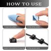 KGROTE 100PCS Cable Clips, Self Adhesive Wire Clips, Black, Small