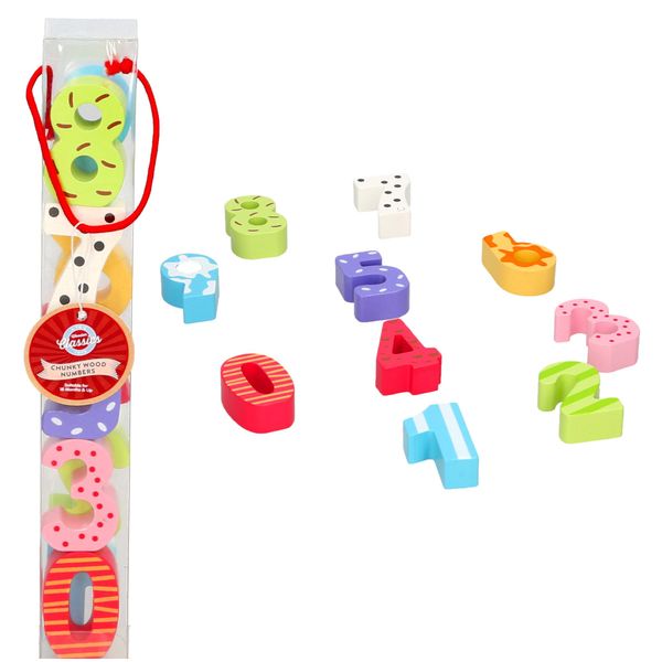 Atoz Chunky Wooden Numbers