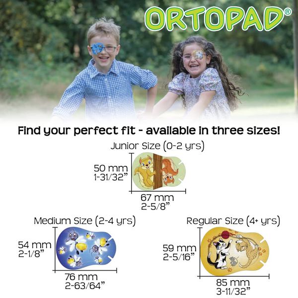 Ortopad® Bamboo Beige, Regular Size, 2 Boxes (100 Patches)