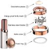 Replacement Heads Compatible with Finishing Touch Flawless Facial Hair Removal Tool for Women (Shaver Head 4PCS + Velvet Bag + Brush 2PCS)