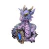 Tyrian Purple Dragon Blue Crystal Guardian 11cm High