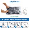 8 PACK LARGE ROLL-UP COMPRESSION SPACE SAVER BAGS VACUUM-FREE REUSABLE