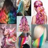 22 PCS Rainbow Colored Hair Extensions Clip In for Girls 22 Inch Colorful Straight Extensions for Party Highlights Accessories Hair Pieces for Women