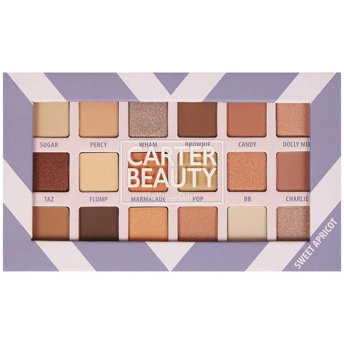 Carter Beauty 18 Shade Eyeshadow Palette | Long Lasting Eye Shadow Makeup | Shimmer & Matte Vibrant Colors (Sweet Apricot)