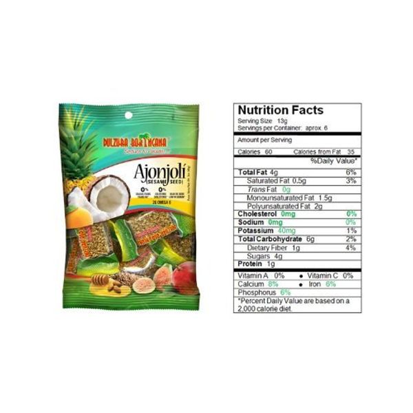 Dulzura Borincana Sesame Seed Candy 85g_AB