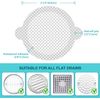 25 Pack, Disposable Shower Drain Hair Catcher Mesh Stickers