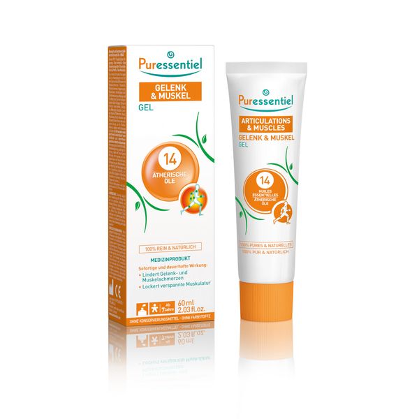 Puressentiel - Gelenk & Muskel - Gel mit 14 ätherischen Ölen - Hilft zu entspannen und beruhigt empfindliche Bereiche – 60 ml