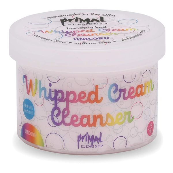 Primal Elements Unicorn Whipped Cream Cleanser, 7 Ounce