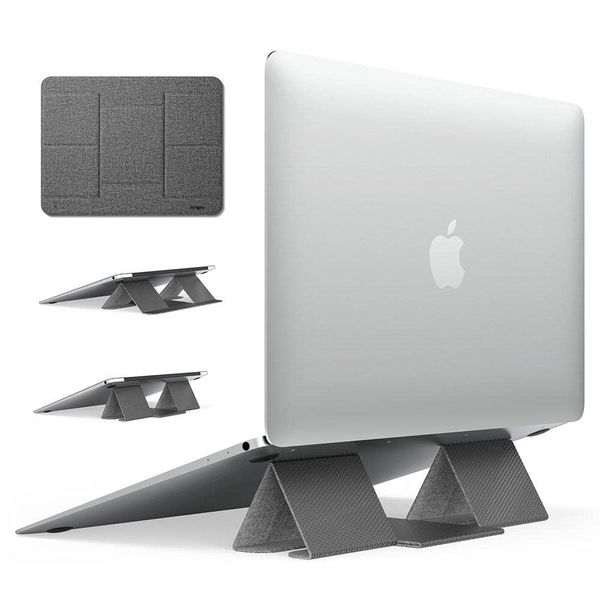 Ringke FOLDING 2 STAND Foldable, Lightweight, Thin, Laptop Stand, Laptop Stand, Tablet Stand, Tablet, E-Reader, Laptop, Gray