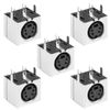 sourcing map S-video PCB Mount 4 Pin Mini Din Socket Audio Video Connector Black 5Pcs