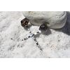 Apache Tears Stone Hair Pins (quantity of 2)