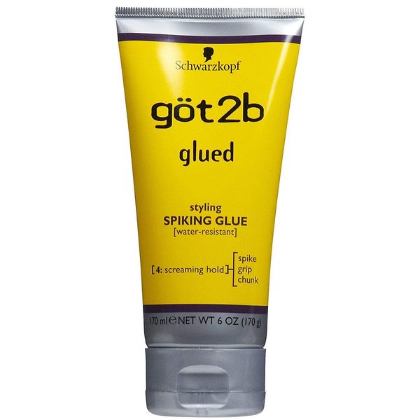 (2Pack) [GOT 2B] GLUED STYLING SPIKING GLUE WATER-RESISTANT SCREAMING HOLD 6OZ