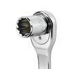 Powerbuilt 1/2 Inch Drive x 18 MM Shallow Socket, 12 Point, Chrome-Vanadium made, Size Marking - 642016