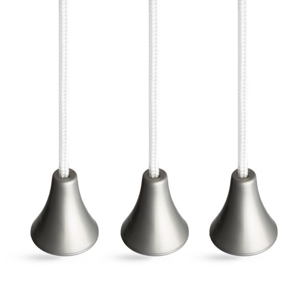 Pull Cord String for Bathroom Light or Ceiling Switches (Silver)