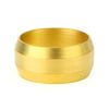 GASHER 100PCS Brass Compression Fitting, Brass Compression Sleeve Ferrules 10mm Tube OD