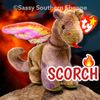 ❤️ 1998 SCORCH Red-Winged DRAGON Ty® Beanie Babies *MWMT*