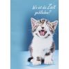 Basic Classic Birthday Card - Cat - 11.6 x 16.6 cm