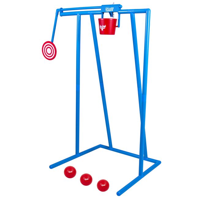 GoSports Splash Tower Water Dunk Game - Water Soaking Dunk Tank for Kids & Adults