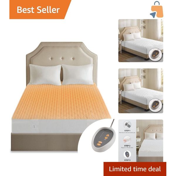 Luxury Twin XL Heated Mattress Pad - Secure Comfort Technology, 5 Heat Settings