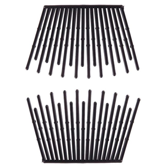 6 Pairs Interlocking Hair Combs Double Side Comb Hair Jaw Clamps Hair Clips Ponytail Holder Hair Styling Accessories for Women Ladies Girls (Black)