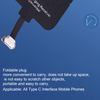 Wireless Charging Receiver,Type C Wireless Charging Receiver Wireless Charger Receiver,Foldable Plug Stable Efficient Wireless Charger Adapter,for Mobile Phones