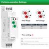 GEYA 2 Output 10A Delay Off Single Function Time Relay Electronic Adjustable Power Off Timer Delay Relay Rail Modular,DIN Rail Mount(GRT6-B2,AC/DC24V-240V)