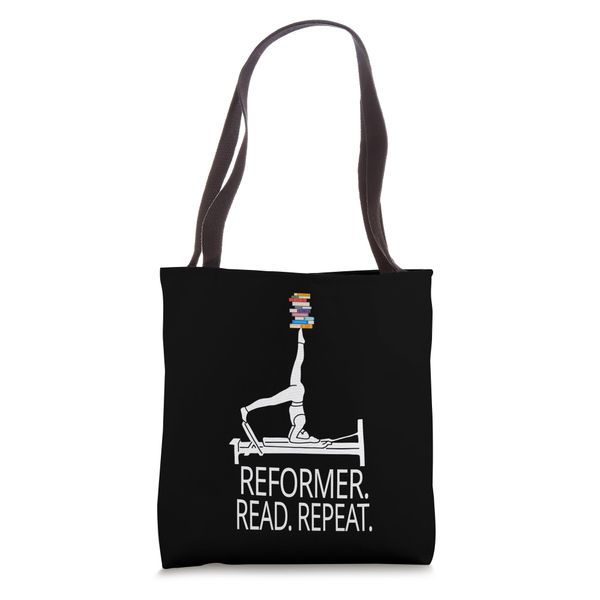 Pilates books Reformer Read Repeat Tote Bag
