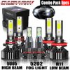 Combo LED Headlight+Fog Bulbs For Chevy Silverado 1500 2500 2011 2012 2013 2014