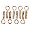 Amtech S5960 8 Piece 6mm closed hook bolts