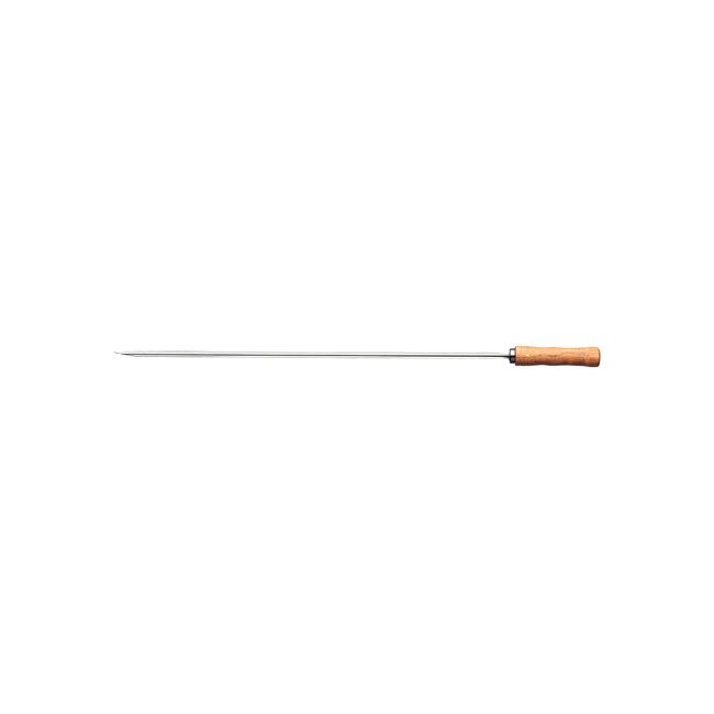 Tramontina 26418/065 Wooden Handle Barbecue Skewer (Churrasco Skewers), Double 25.6 inches (65 cm), For Large Meats, Made in Brazil, TRAMONTINA