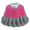 3 in. Twisted Wire Cup Brush Rust Cleaning Paint Remover Mechanical Tool Powering