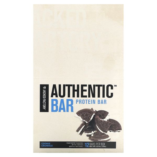 Authentic Bar, Protein Bar, Cookie Crumble, 12 Bars, 2.12 oz (60 g) Each