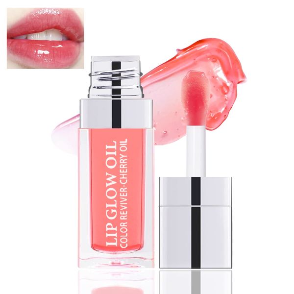 Boobeen Hydrating Lip Oil, Clear Lip Gloss Primer, Lip Balm for Dry Cracked Lips, Long Lasting Lip Moisturizer Oil for Smooth Lips