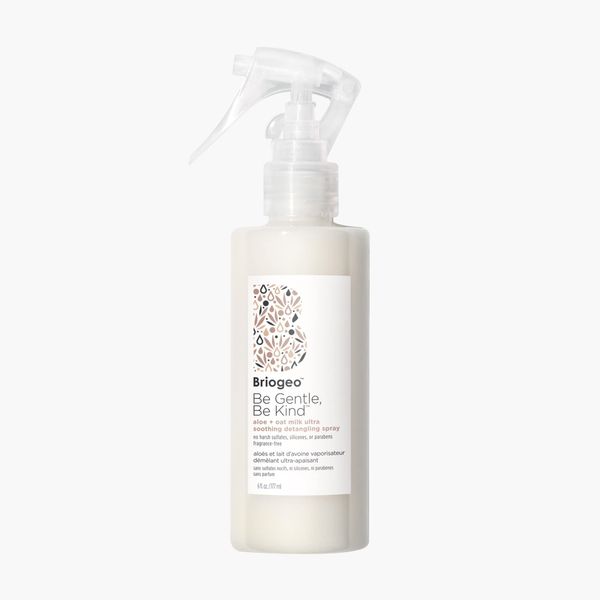 Briogeo Be Gentle Be Kind Aloe + Oat Milk Ultra Soothing Detangling Spray, Fragrance Free, Hypoallergenic and Dermatologist-Approved, Vegan, Phalate & Paraben-Free, 6 oz