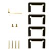 Unlacquered Brass Vienna 037 Series Wall Mount Full Back Plate Hinge