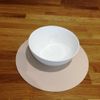 Round Placemat Set - Matt Moonlight White 2 Placemats Large 38cm