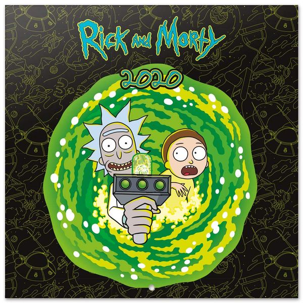 ERIK - Rick & Morty 2020 Wall Calendar (Free Poster Included), 12 Months, 30 x 30cm