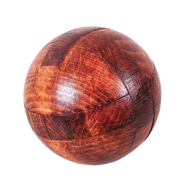 Wooden Brain Teasers Puzzle Handmade Big Wooden Puzzle Magic Ball Toy Intelligence IQ Games 3D Sphere Puzzles for Kids and Adults (Coffee)