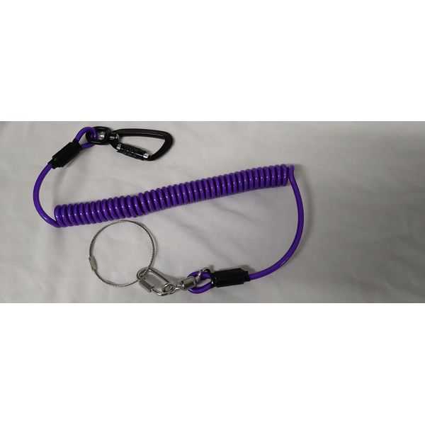 BBI Big Tethered Tools Safety Lanyard Coil Spring Wire | Tool Lanyard Restraint Tether Safety Fall Protection