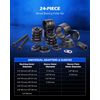Durable 24-Piece Wheel Bearing Tool Set by Orion Motor Tech for Easy Install