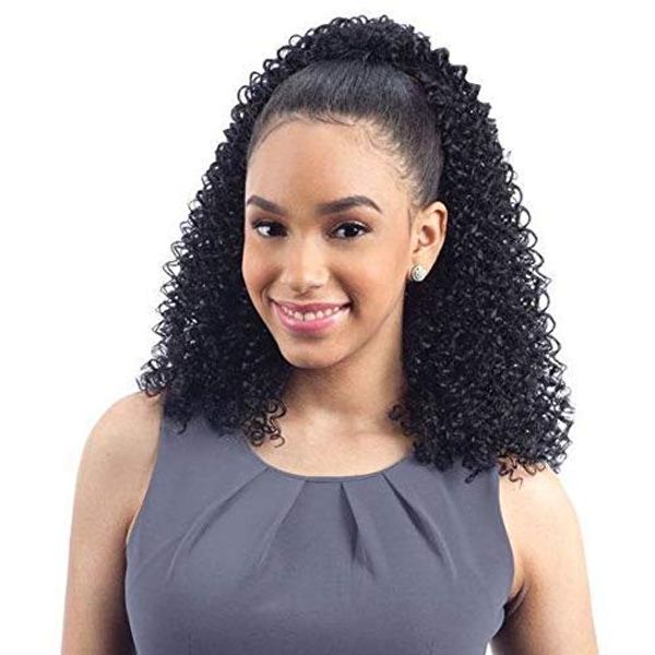 FreeTress Equal SPRING WATER GIRL (1B Off Black) Synthetic Drawstring Ponytail