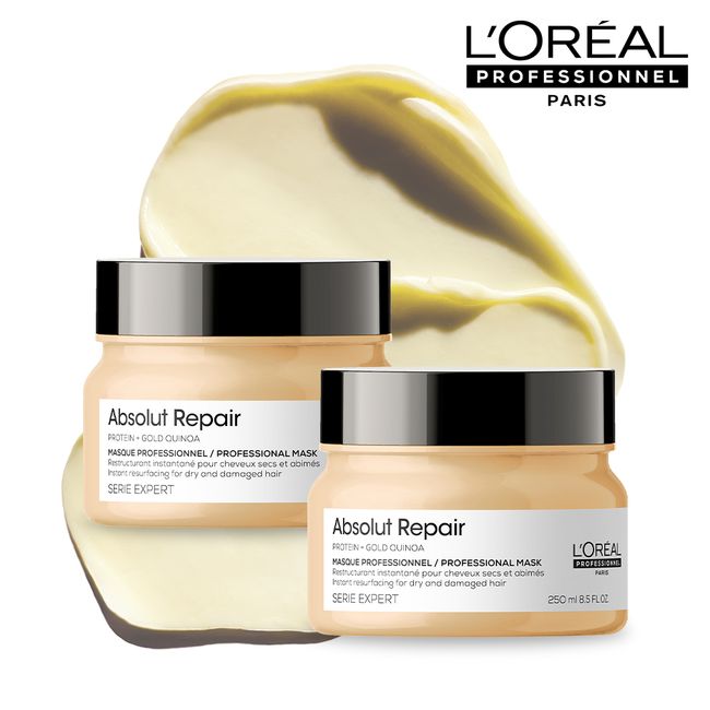 [For extremely damaged hair] L’Oréal Professional Absolute Repair Mask 250ML + Mask 250ML Duo Set