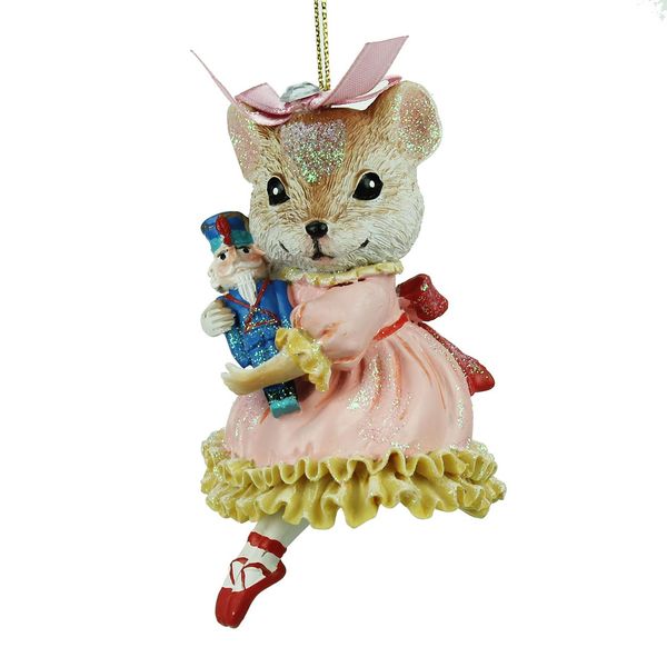Gisela Graham Clara the Mouse Nutcracker Figurine (Multicolored, 11cm)