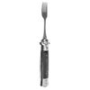 Camping Utensils Fork, Ergonomic Handle One Button Flick Multifunctional Folding Spring Fork Sturdy for Hiking (Black)