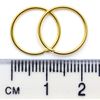 Arranview Jewellery 9ct Gold 14mm Plain Sleeper Hoops (1 Pair)