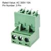 sourcing map 3-Pin 5.08mm Pitch Right Angle PCB Screw Terminal Block Connector 20 Sets