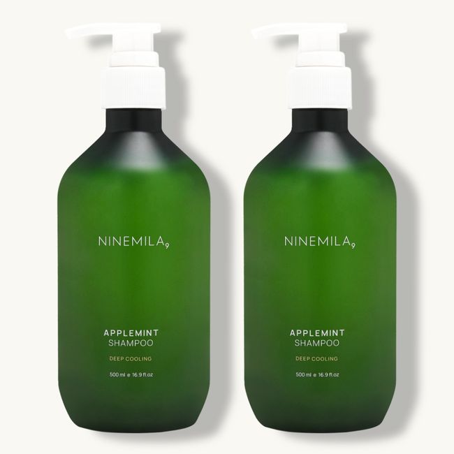 1+1 Nine Mila Apple Mint Shampoo for Oily Scalp 500ml + 500ml